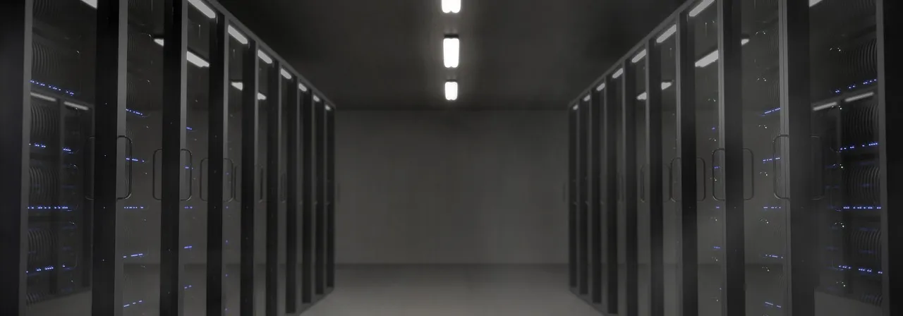 Close-up of server racks in a data center highlighting modern technology infrastructure.